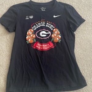 NIKE UGA Orange Bowl Black T Shirt